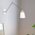 Modern Minimalist Retractable Cylinder Iron Zinc Wood 1-Light Wall Sconce Lamp For Bedroom