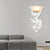 Traditional European Resin Glass Dragon Semi-Circular 1-Light Wall Sconce Lamp For Living Room