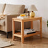 Modern Minimalist Square Wood Coffee Table Four Legs For Living Room