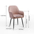 Contemporary Nordic Square Trapezoidal Striped Velvet Carbon Steel Vanity Stool Backrest Armrest For Bedroom