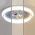 Modern Minimalist Kids Cartoon Round Acrylic Iron Resin LED Flush Mount Ceiling Light For Bedroom