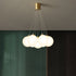 Contemporary Creative Orb Balloon Copper Glass 4/5/7 Light Chandelier For Living Room