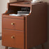 Modern Minimalist Narrow Rectangle Wood Nightstand 2-Drawer For Bedroom