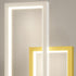 Modern Minimalist Double Rectangle Aluminum Iron Silicone LED Wall Sconce Lamp For Living Room