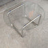 Modern Minimalist Round Glass Stainless Steel Coffee Table For Living Room