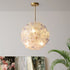 Modern Art Deco Cinquefoil Spherical Cylindrical Glass Iron 6/8 Light Chandelier For Living Room