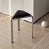 Modern Minimalist Triangle Fabric Stainless Steel Vanity Stool Backless Armless For Bedroom