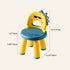 Contemporary Creative Childlike Dinosaur Plastic Round Footstool Backrest For Living Room