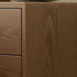 Modern Simplicity Square Rubber Wood Nightstand 1/2 Drawer For Bedside
