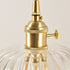 Traditional Japanese Brass Flower Glass Shade 1-Light Pendant Light For Living Room