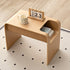 Modern Minimalist Solid Wood C-Shaped Side Table Storage Cabinet For Living Room