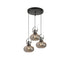 Modern Simplicity Iron Glass Pumpkin Shade 1/3-Light Island Light Chandelier For Dining Room