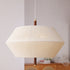 Traditional Vintage Hemp Rope Weaving Round Shade Wood 3-Light Chandelier For Living Room