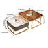 Modern Luxury Square Glass Top Nesting Coffee Table Drawer For Living Room