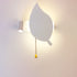 Modern Minimalist Round Leaf Iron Aluminum Acrylic LED Wall Sconce Lamp For Living Room