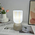 Modern Minimalist Cylinder Funnel Glass 1-Light Table Lamp For Bedroom