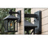 Traditional European Waterproof Aluminum Glass Cubic 1-Light Wall Sconce Lamp For Garden