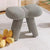 Contemporary Scandinavian Lambswool Butterfly Design Vanity Stool For Bedroom