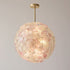 Modern Art Deco Cinquefoil Spherical Cylindrical Glass Iron 6/8 Light Chandelier For Living Room