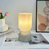 Modern Minimalist Cylinder Funnel Glass 1-Light Table Lamp For Bedroom