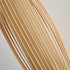 Traditional Japanese Oval Hand Woven Bamboo Fabric Metal 1-Light Wall Sconce Lamp For Bedroom