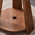 Modern Simplicity Round Rubber Wood End Table 2-Tier For Living Room