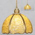 Modern Art Deco Half Round Ball Copper Crystal 1-Light Pendant Light For Dining Room