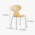 Modern Minimalist Square PVC Metal Chair Four Legs Backrest For Living Room