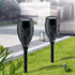 Traditional European Waterproof Solar ABS Torch LED Landscape Lighting Outdoor Light For Garden