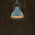 Traditional Rustic Distressed Iron Semicircular Shade 1-Light Pendant Light For Dining Room