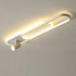 Modern Minimalist Rectangular Iron Acrylic LED Spotlight Flush Mount Ceiling Light For Hallway