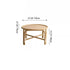 Contemporary Nordic Round Rattan Coffee Table For Living Room