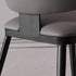 Modern Minimalist Square Cushion Microfiber Leather Carbon Steel Dining Chair Backrest For Dining Room