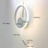 Modern Minimalist Round Leaf Iron Aluminum Acrylic LED Wall Sconce Lamp For Living Room