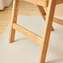 Traditional Vintage Square Rattan Rubberwood Dining Chair Backrest For Dining Room