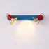 Contemporary Creative Childlike Colorful Geometric Iron 2-Light Mirror Front Wall Sconce Lamp For Bedroom