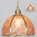 Modern Art Deco Half Round Ball Copper Crystal 1-Light Pendant Light For Dining Room