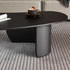 Modern Minimalist Cashew Bend Rock Slab Stainless Steel End Table 1-Tier For Living Room