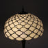 Traditional Tiffany Mediterranean Dragonfly Stained Glass Dome Shade 2-Light Standing Floor Lamp For Home Office