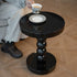 Traditional Vintage Round Beaded Wooden Coffee Table For Living Room