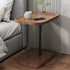 Modern Minimalist Rectangular Artificial Panel Hardware End Table For Living Room