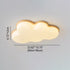 Modern Minimalist Cloud Wood Acrylic LED Flush Mount Ceiling Light For Bedroom