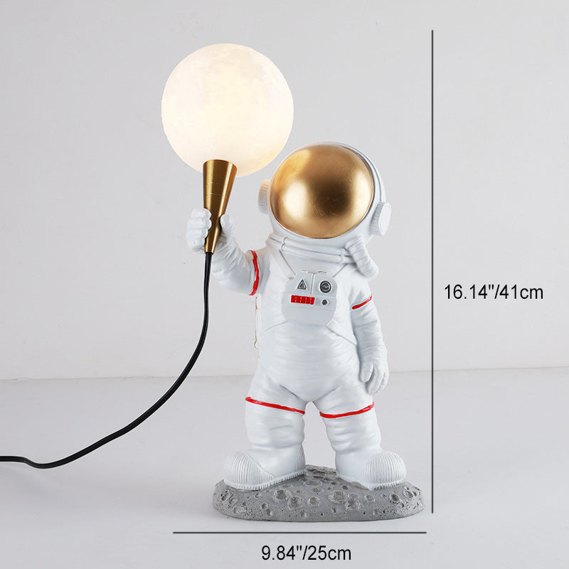 Contemporary Creative Resin ABS Astronaut 1-Light Table Lamp For Bedroom