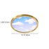 Modern Simplicity Full Copper Blue Sky Cloud Design Round Acrylic Shade LED Flush Mount Ceiling Light For Living Room
