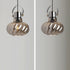 Modern Simplicity Iron Glass Pumpkin Shade 1/3-Light Island Light Chandelier For Dining Room