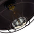 Contemporary Industrial Semicircle Iron 1-Light Semi-Flush Mount Ceiling Light For Living Room