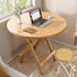 Contemporary Scandinavian Round Table Top Solid Wood Dining Table For 4 Seats