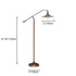Industrial Bronze 1-Light Boom Arm Standing Floor Lamps