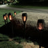 Traditional European Waterproof Solar ABS Torch LED Landscape Lighting Outdoor Light For Garden