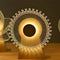 Modern Art Deco Wood Acrylic Observation Wheel Swirl Pinwheel USB Rechargeable Musical Box LED Table Lamp For Bedroom